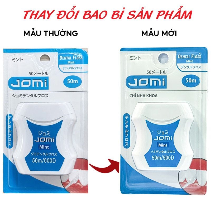 Chỉ Nha Khoa Hương Bạc Hà Jomi Dental Floss Mint 50m