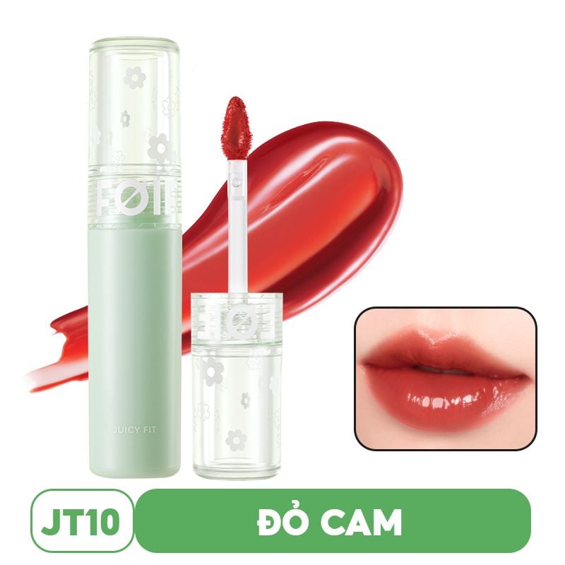 Son Tint Bóng Thuần Chay, Ẩm Mọng, Bền Màu FOIF Juicy Fit Tint