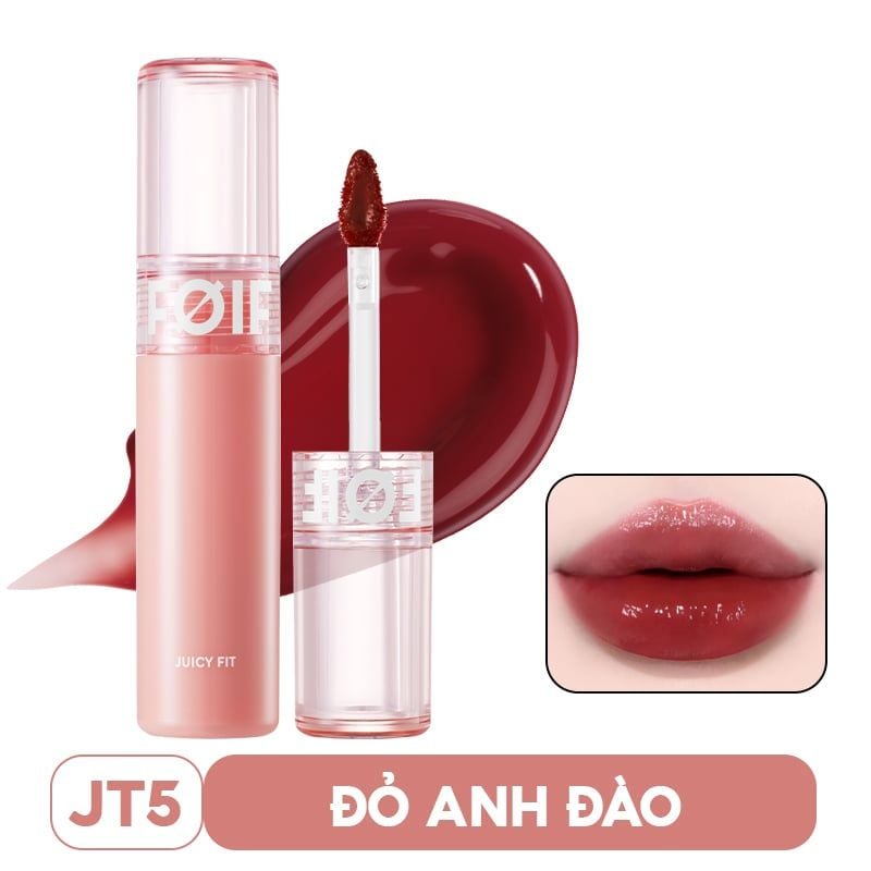Son Tint Bóng Thuần Chay, Ẩm Mọng, Bền Màu FOIF Juicy Fit Tint