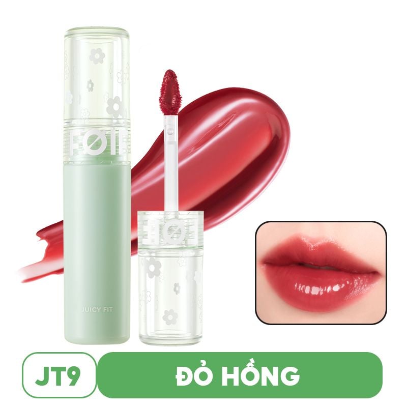 Son Tint Bóng Thuần Chay, Ẩm Mọng, Bền Màu FOIF Juicy Fit Tint
