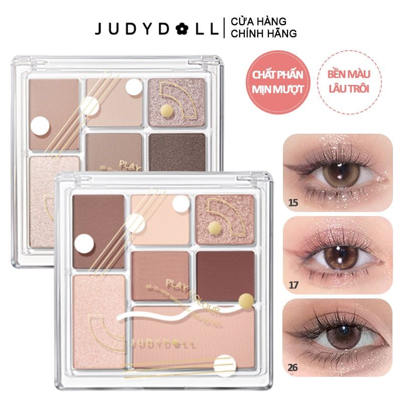 Bảng Phấn Mắt 7 Ô Màu Judydoll All-In-One Palette For Your Full Face 8.5g