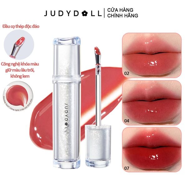  Son Tint Judydoll Căng Bóng Mát Lạnh Watery Lip Gloss 2.4g 
