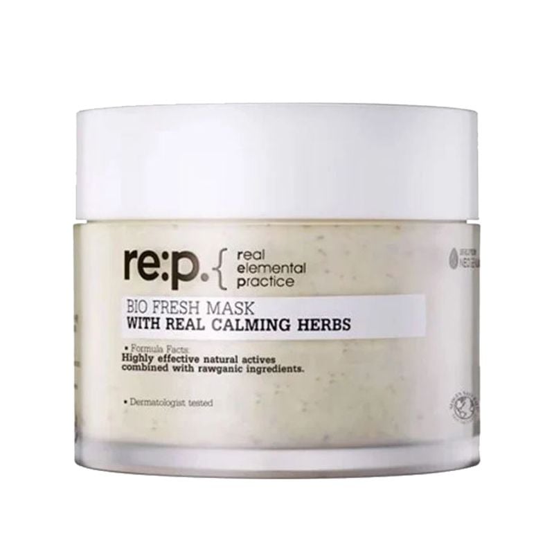 Mặt Nạ Đất Sét Re:p Thu Nhỏ Lỗ Chân Lông, Phục Hồi Da Chiết Xuất Cây Hương Thảo Bio Fresh Mask With Real Nutrition Herbs 130g