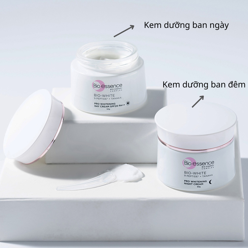 Kem Dưỡng Bio-essence Cấp Ẩm, Hỗ Trợ Dưỡng Sáng Da Ban Đêm Bio White Pro Whitening Night Cream 50g