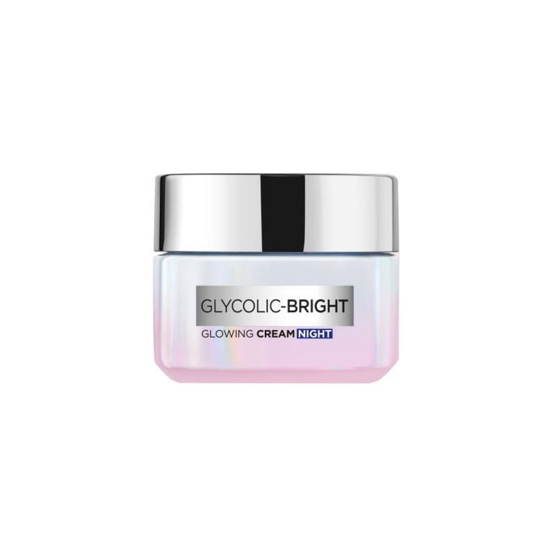 Kem Dưỡng Da L'Oreal Hỗ Trợ Mờ Thâm Nám Ban Đêm Glycolic Bright Glowing Cream Night 50ml
