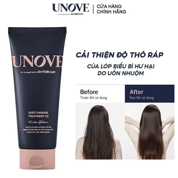 Kem Ủ Tóc Chăm Sóc Tóc Suôn Mượt UNOVE Deep Damage Treatment Ex 207ml
