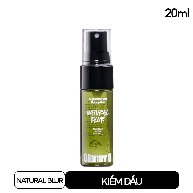 Xịt Khóa Nền Glamrr Q Cố Định Trang Điểm Thuần Chay Cho Da Nhạy Cảm Vegan Super Makeup Fixer