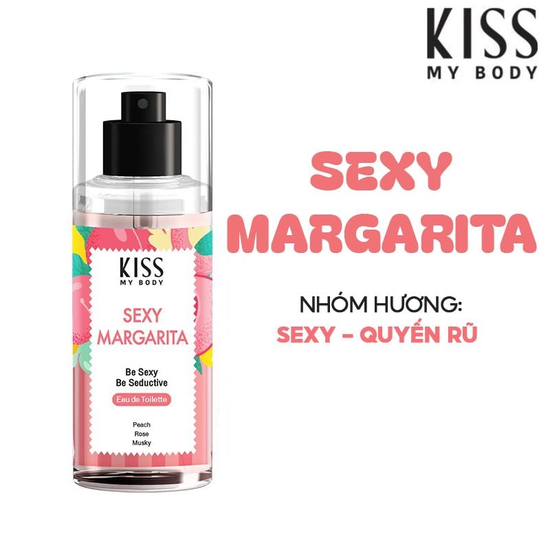 Xịt Thơm Toàn Thân Hương Nước Hoa Kiss My Body Perfume Mist  -Sexy Margarita