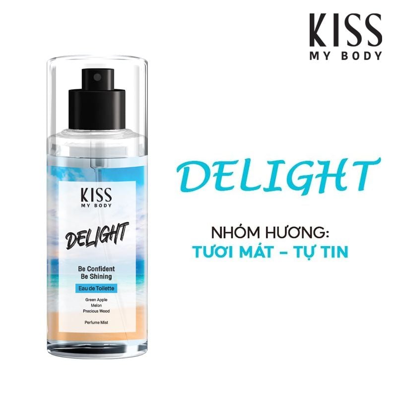 Xịt Thơm Toàn Thân Hương Nước Hoa Kiss My Body Perfume Mist 88ml