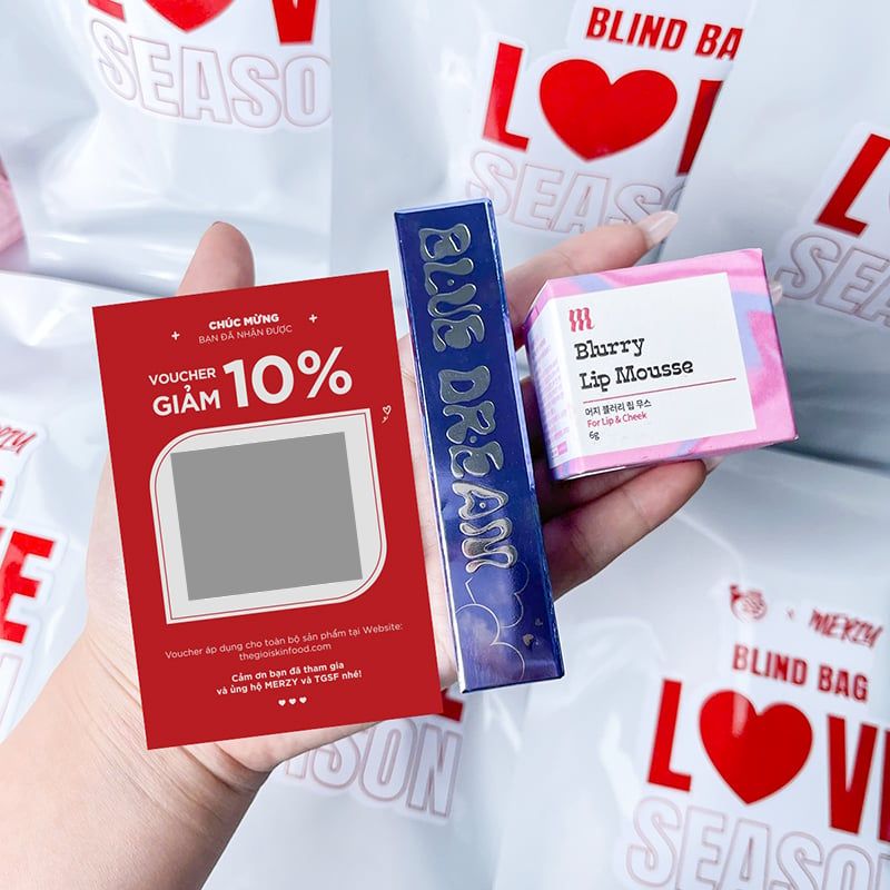 [New][BLIND BAG][MERZY BOX] Túi Mù Mỹ Phẩm, Hộp Quà Tặng Bất Ngờ Merzy Love Season Edition