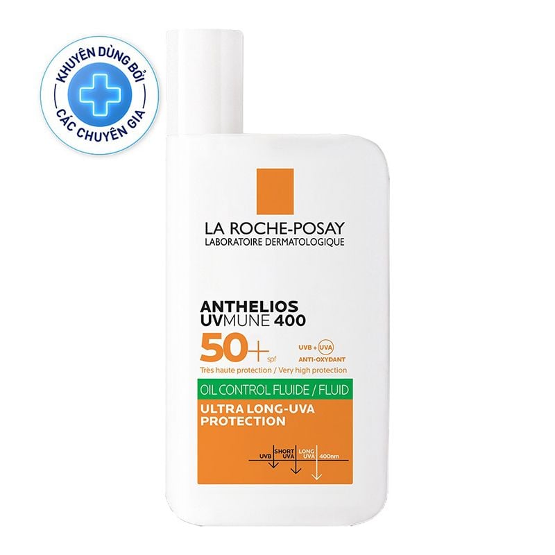 Sữa Chống Nắng La Roche-Posay Cho Da Dầu Mụn, Hạn Chế Thâm Nám Anthelios UVMUNE 400 Oil Control Fluid 50ml
