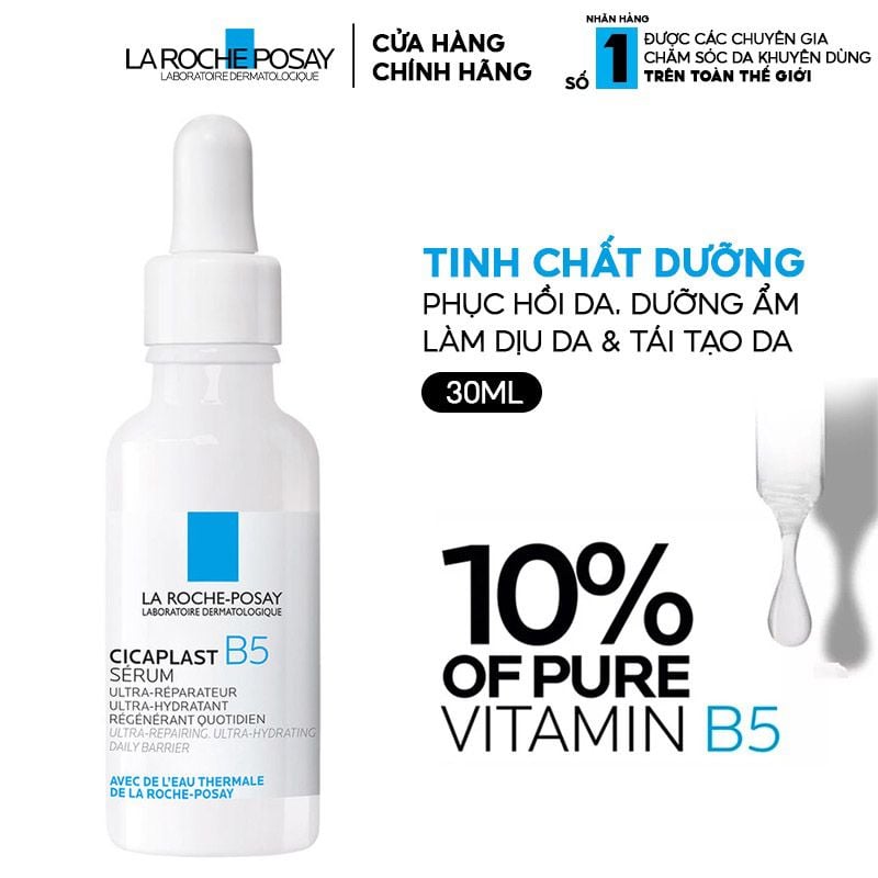 Serum La Roche-Posay Giúp Phục Hồi Da, Bảo Vệ & Cấp Ẩm Da Laboratoire Dermatologique Cicaplast B5 Ultra Repair Serum 30ml