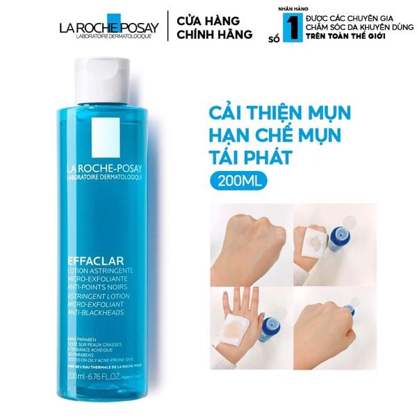  Nước Cân Bằng Cho Da Dầu La Roche-Posay Effaclar Lotion Astringente 200ml 