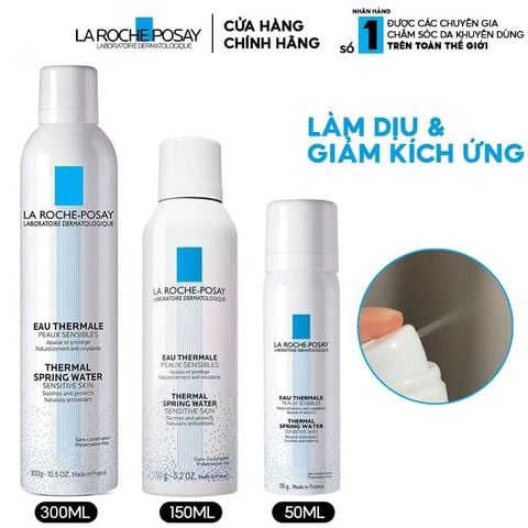 Xịt Khoáng La Roche-Posay Làm Dịu Da, Hỗ Trợ Giảm Kích Ứng Thermal Spring Water Sensitive Skin