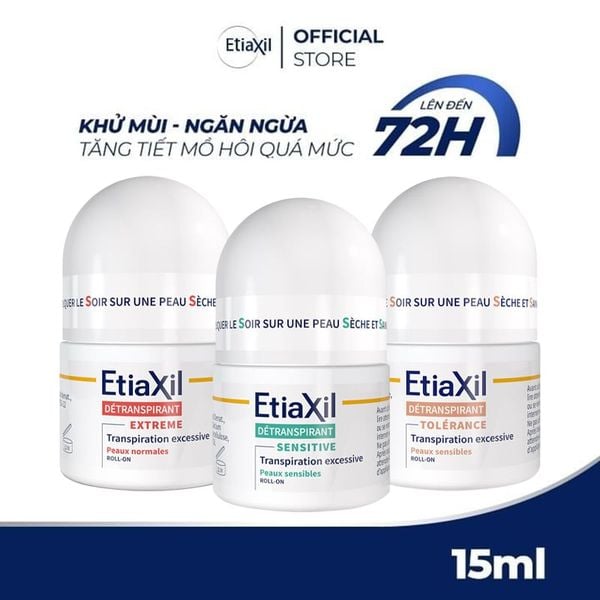 Lăn Khử Mùi, Giảm Mồ Hôi Etiaxil Detranspirant 15ml (Che tên sản phẩm khi giao hàng)