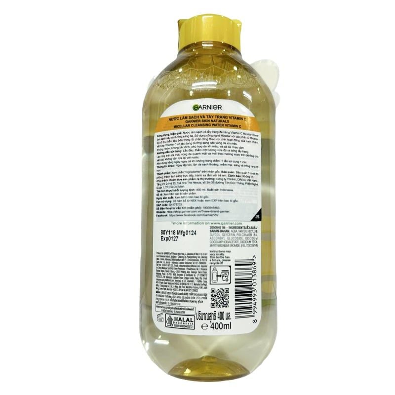 Nước Tẩy Trang Garnier Làm Sạch Sâu Micellar Cleansing Water