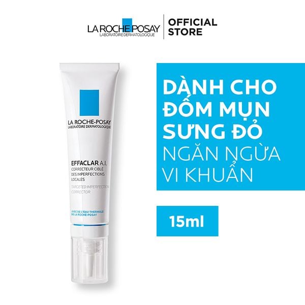 Kem Giảm Mụn La Roche-Posay Dành Cho Mụn Sưng Đỏ Effaclar A.I 15ml