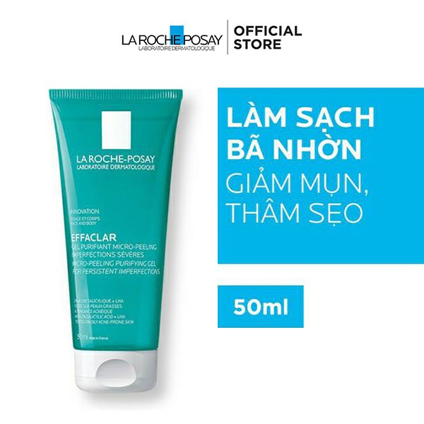 [2 items] Bộ Sản Phẩm Giảm Mụn, Kiểm Soát Dầu La Roche-Posay Anthelios Dry Touch Finish Mattifying Effect 50ml + Effaclar Micro-Peeling Purifying Gel 50ml