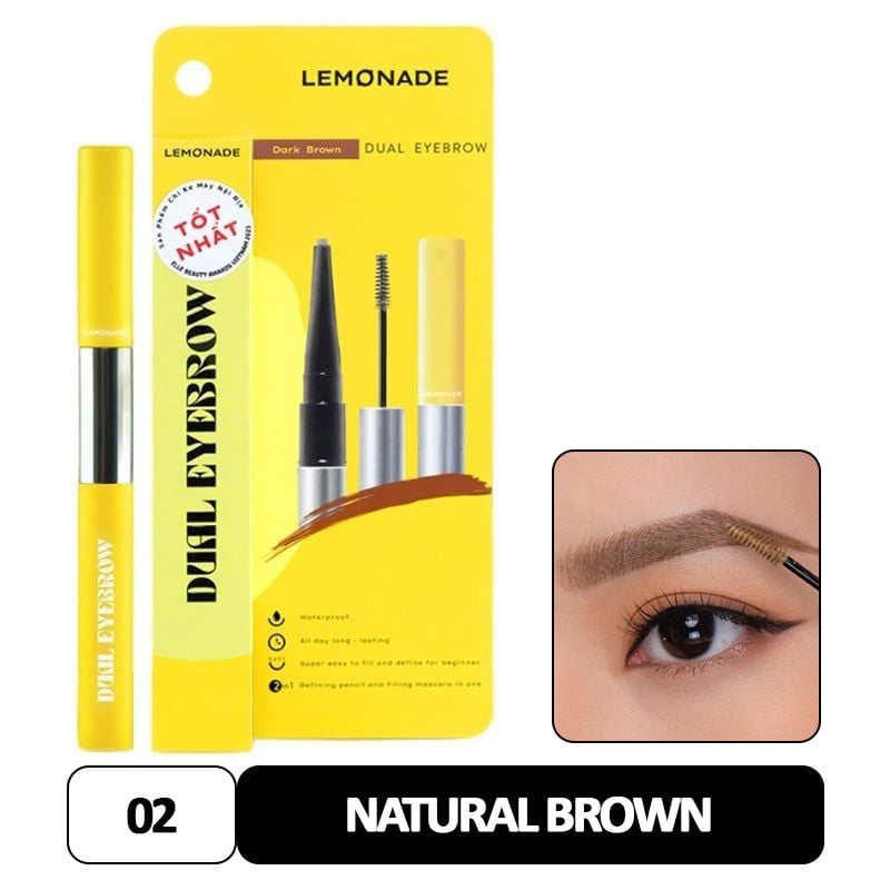 Chì Kẻ Mày Hai Đầu Tiện Lợi Cho Lông Mày Hoàn Hảo Lemonade Want It Got It Dual Eyebrow