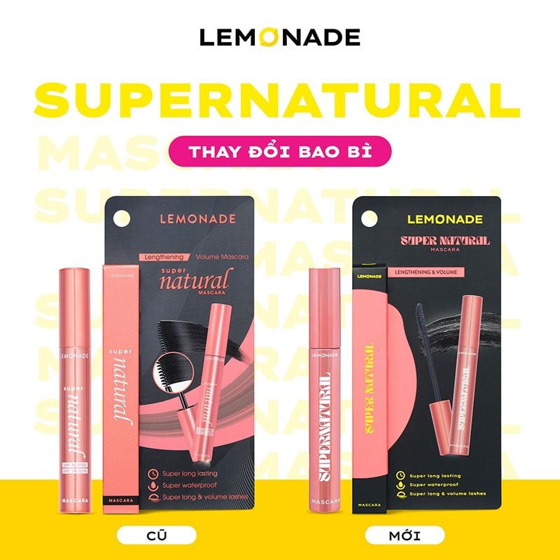 Mascara Làm Mi Cong Dày, Lâu Trôi Lemonade Supernatural Mascara Black 7.5g