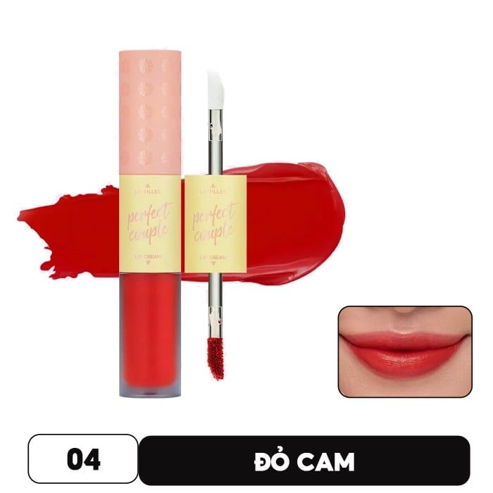 [Phiên Bản Mới] Son Kem Lì 2 Đầu Mịn Mượt Lâu Trôi Lemonade Perfect Couple Lip Version 2 7.5g