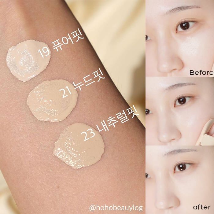 Phấn Nước Che Phủ Mỏng Mịn Tự Nhiên, Cho Làn Da Sáng Bóng Rạng Rỡ Lilybyred Fitting Glow Cushion SPF50+/PA+++ 14g - 23 Natural Glow