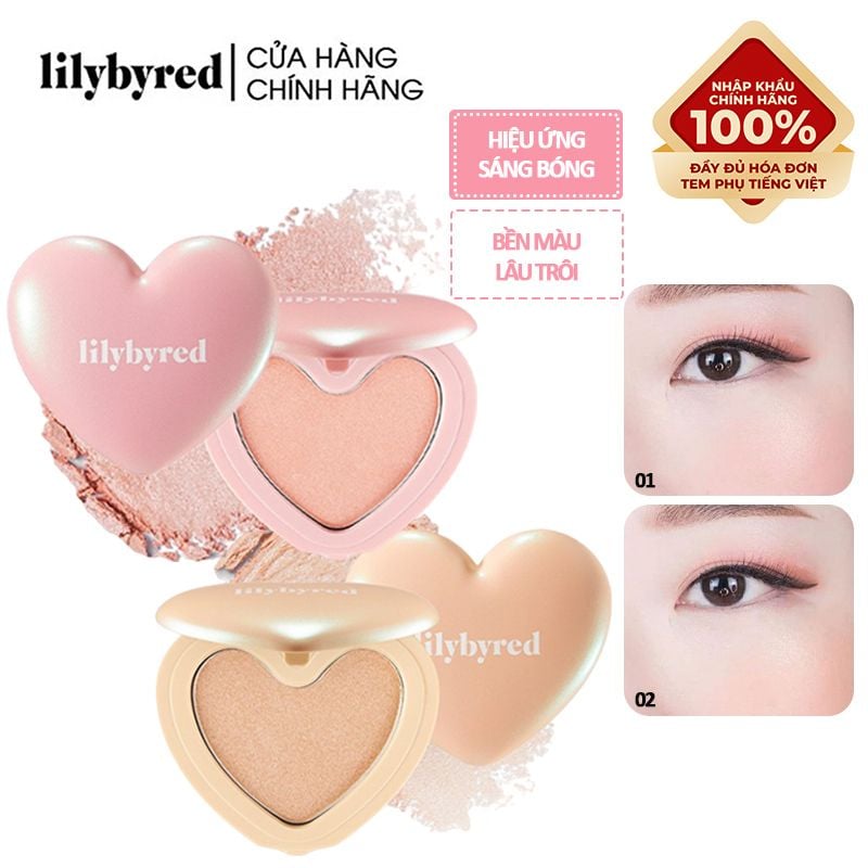 Phấn Bắt Sáng Ánh Nhũ Mịn Mượt Tự Nhiên Lilybyred Luv Beam Glow #01