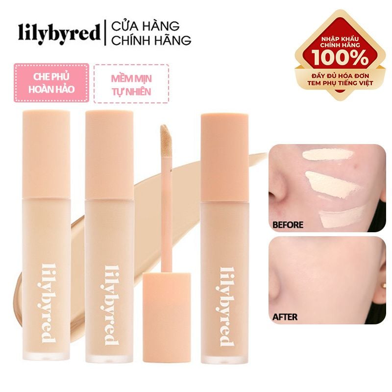 Kem Che Khuyết Điểm Che Phủ Mịn Nhẹ, Tự Nhiên Lilybyred Magnet Fit Liquid Concealer SPF30/PA++ 8g