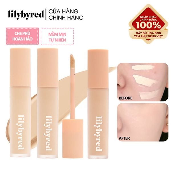 Kem Che Khuyết Điểm Che Phủ Mịn Nhẹ, Tự Nhiên Lilybyred Magnet Fit Liquid Concealer SPF30/PA++ 8g