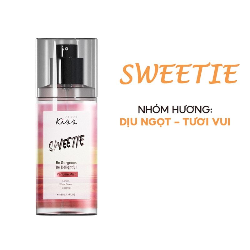 Xịt Thơm Toàn Thân Hương Nước Hoa Kiss My Body Perfume Mist 88ml