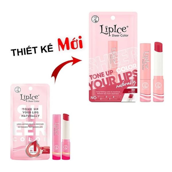  Son Dưỡng LipIce Hiệu Chỉnh Sắc Môi Hồng Tự Nhiên Sheer Color 2.4g 