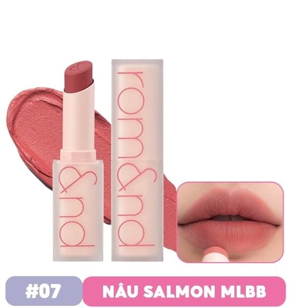 Son Thỏi Lì, Lên Màu Siêu Xinh Romand Zero Matte Lipstick 3g