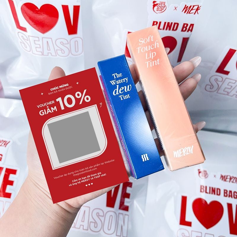 [New][BLIND BAG][MERZY BOX] Túi Mù Mỹ Phẩm, Hộp Quà Tặng Bất Ngờ Merzy Love Season Edition