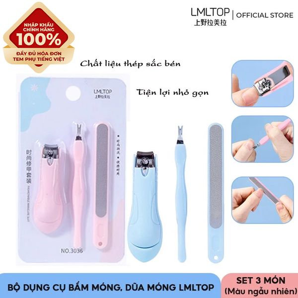  [NHẬP KHẨU] Dụng Cụ Bấm Móng, Dũa Móng LMLTOP (Màu ngẫu nhiên) 