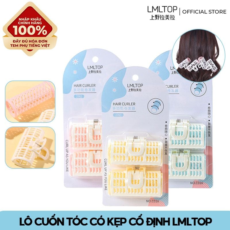 [NHẬP KHẨU] Lô Cuốn Tóc Tạo Kiểu Tóc Xoăn Tiện Lợi LMLTOP (Màu Ngẫu Nhiên)