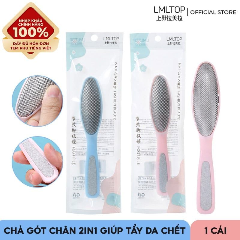 [NHẬP KHẨU] Chà Gót Chân 2in1 Giúp Tẩy Da Chết LMLTOP C0315 (Màu ngẫu nhiên)