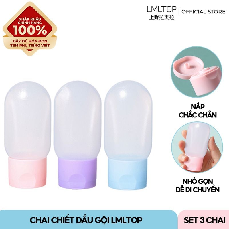 [NHẬP KHẨU] Set 3 Món Chai Chiết Dầu Gội Du Lịch Nhỏ Gọn, Tiện Lợi LMLTOP - NO.SY711