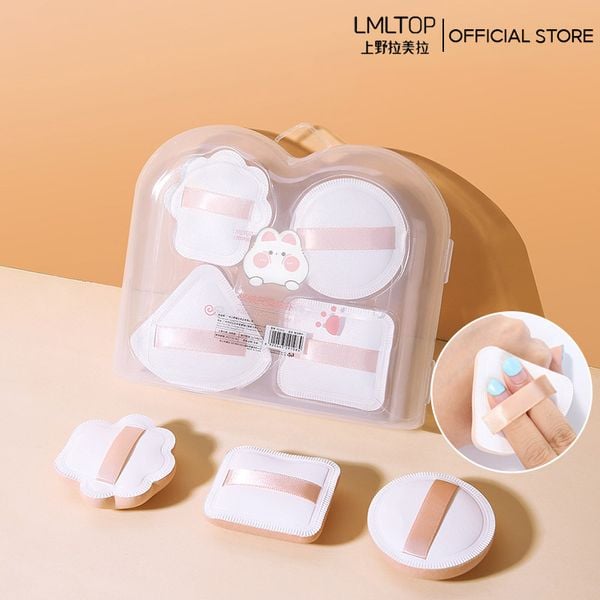  [NHẬP KHẨU] Set 4 Bông Mút Trang Điểm LMLTOP Dễ Thương Boo Boo Air Puff SY1013 