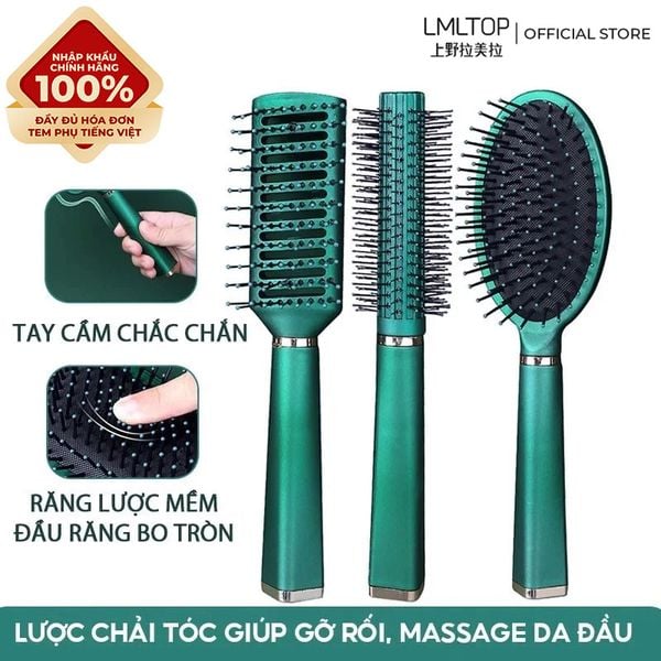  [NHẬP KHẨU] Lược Chải Tóc LMLTOP Giúp Gỡ Rối, Massage Da Đầu 