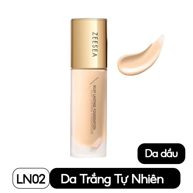 Kem Nền Kiềm Dầu, Che Khuyết Điểm Tốt Lâu Trôi Zeesea Silky Lasting Foundation 30g