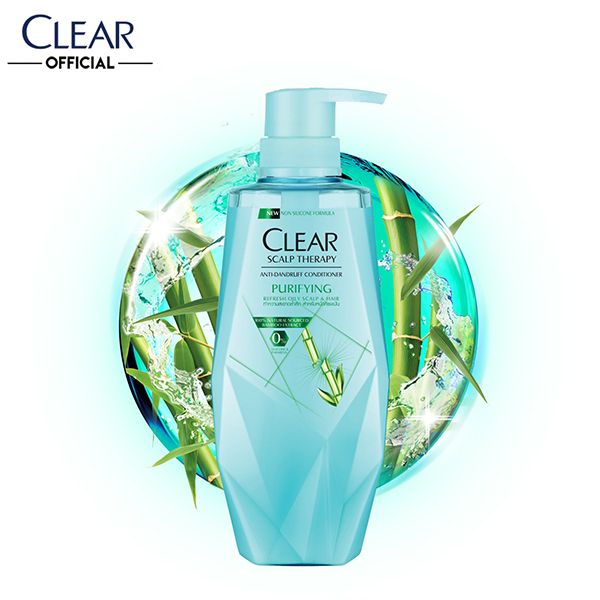 [380ml] Dầu Xả Làm Sạch Da Đầu Nhờn Và Ngăn Gàu Clear Scalp Therapy Purifying Anti-Dandruff Conditioner