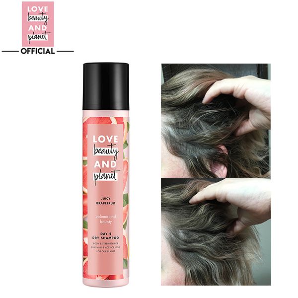 Dầu Gội Khô Love Beauty And Planet Dạng Xịt Giúp Tóc Bồng Bềnh Volume And Bounty Day 2 Dry Shampoo 121g