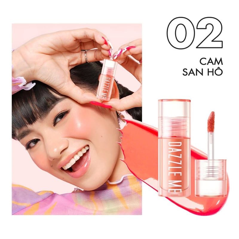 Má Hồng Kem DAZZLE ME Heart Melt Creamy Liquid Blush