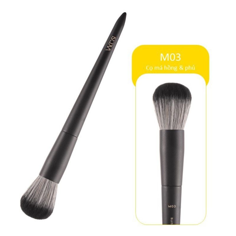 Cọ Phủ Phấn & Má Hồng Đầu Tròn Vacosi Blush & Powder Brush - M03