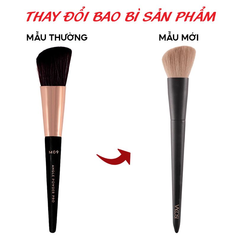 Cọ Khối Và Má Hồng Vacosi Angled Powder & Blush Brush - M09