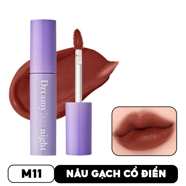 [Màu 9-17] Son Kem Lì, Mịn Mượt Nhẹ Môi Merzy Dreamy Late Night Mellow Tint 4g