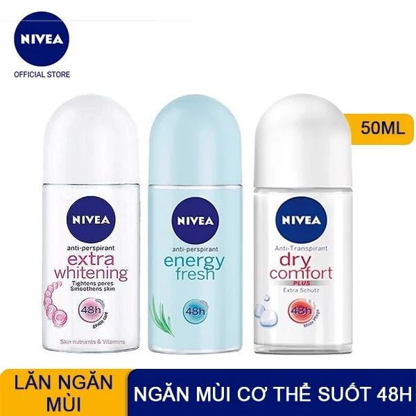 Lăn Khử Mùi Ngọc Trai Nivea Anti-Perspirant Roll On