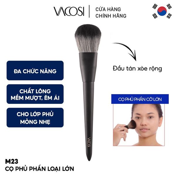  Cọ Phủ Phấn Loại Lớn Vacosi Large Deluxe Powder Brush - M23 