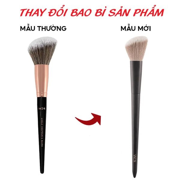  Cọ Má Hồng Và Tạo Khối Đầu Xéo Vacosi Angle Contour & Blush Brush - M24 