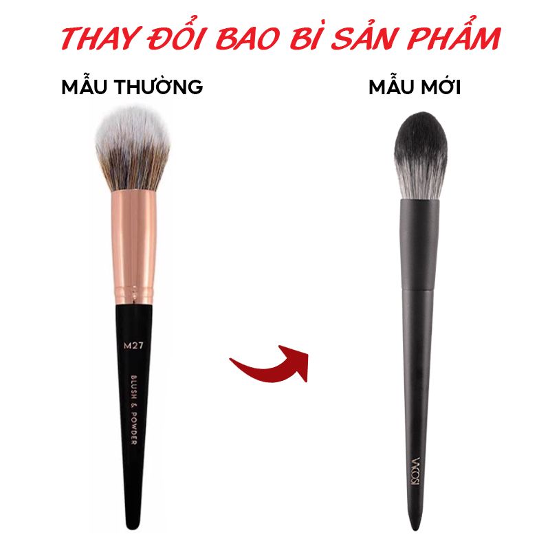 Cọ Phủ Phấn & Má Hồng Đầu Tròn Vacosi Blush & Powder Brush - M27